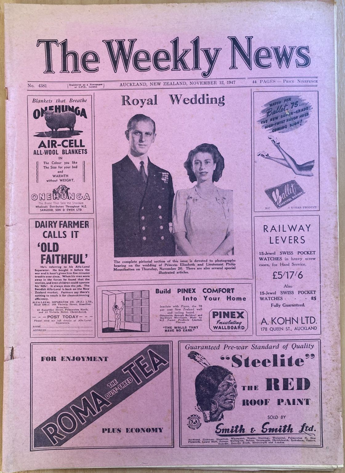 OLD NEWSPAPER: The Weekly News, No. 4381, 12 November 1947