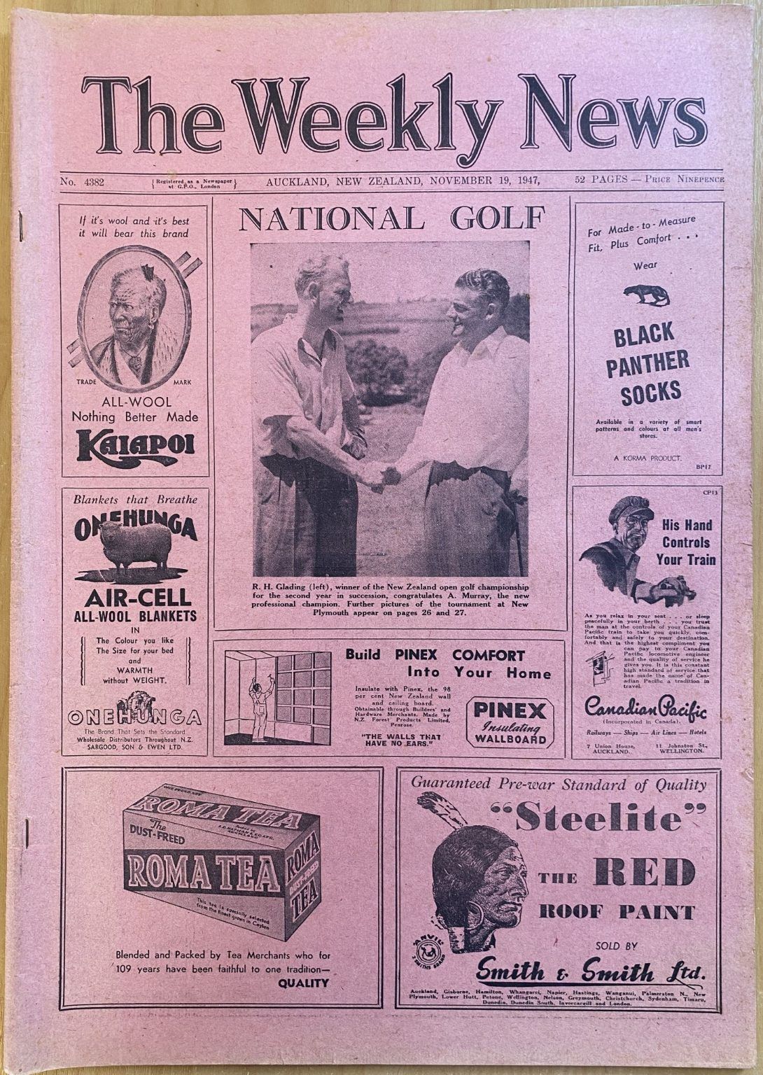 OLD NEWSPAPER: The Weekly News, No. 4382, 19 November 1947