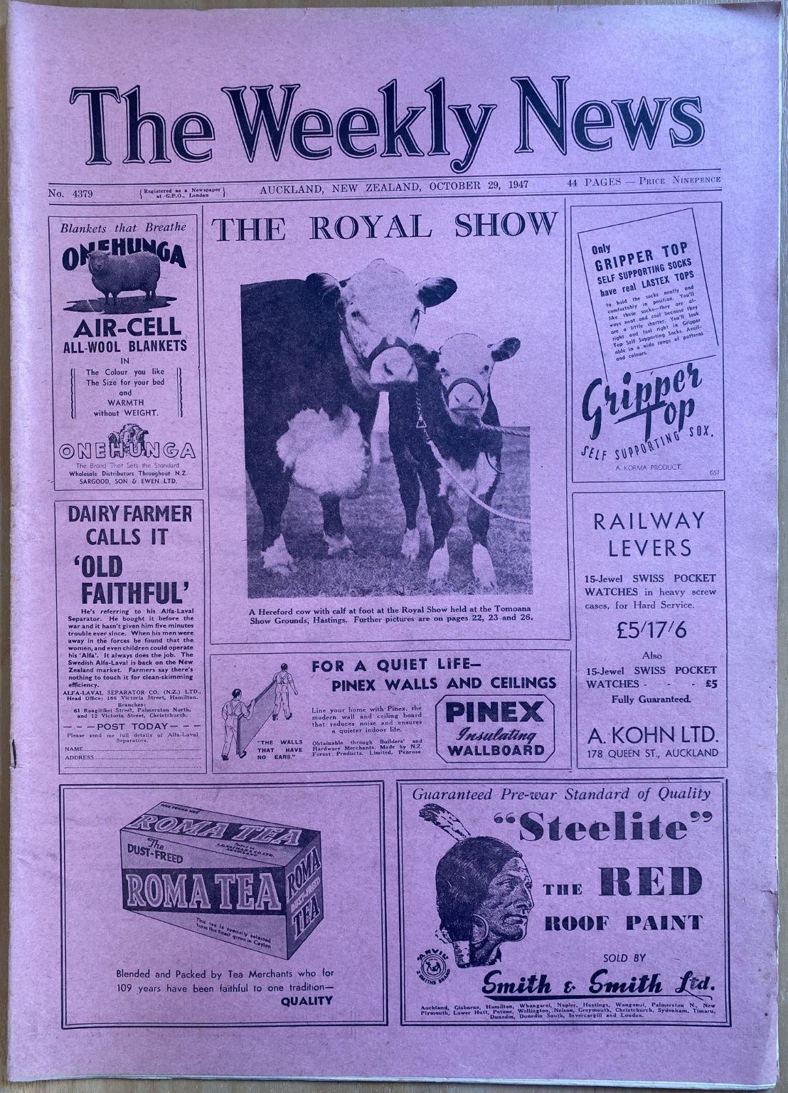 OLD NEWSPAPER: The Weekly News, No. 4379, 29 October 1947