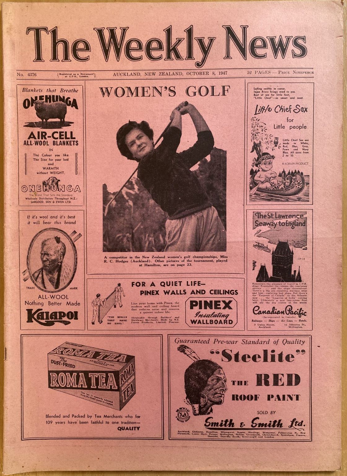 OLD NEWSPAPER: The Weekly News, No. 4376, 8 October 1947