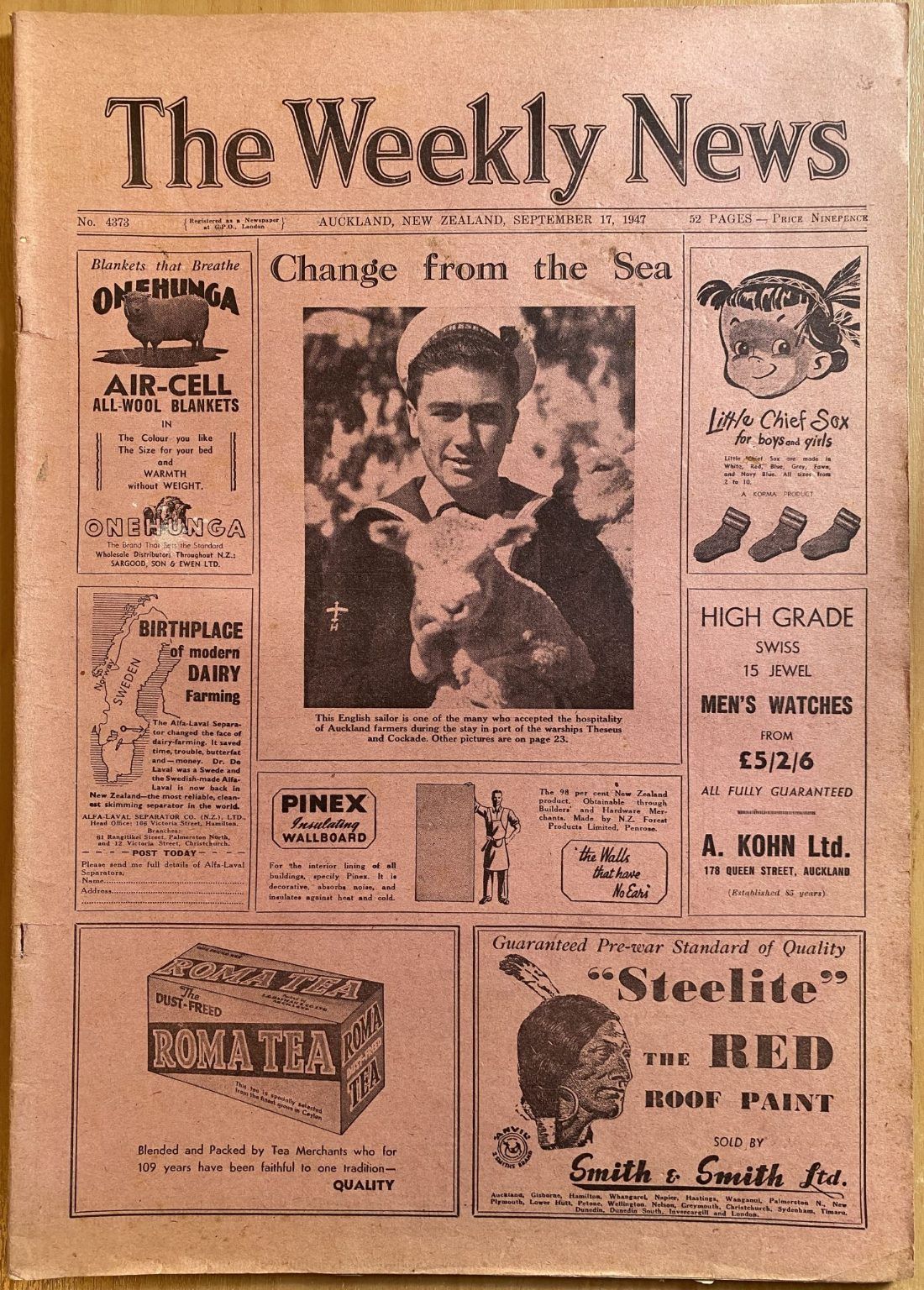 OLD NEWSPAPER: The Weekly News, No. 4373, 17 September 1947