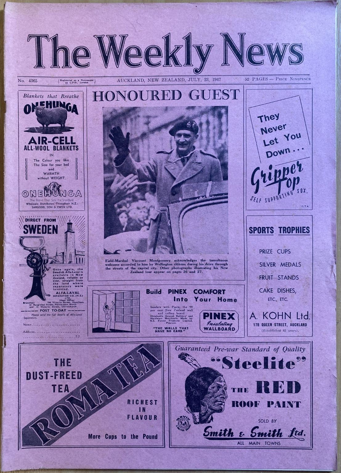 OLD NEWSPAPER: The Weekly News, No. 4365, 23 July 1947