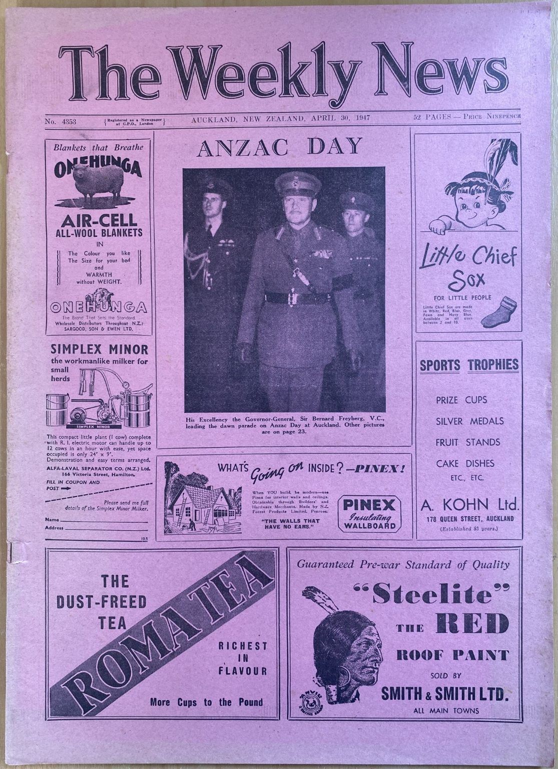 OLD NEWSPAPER: The Weekly News, No. 4353, 30 April 1947