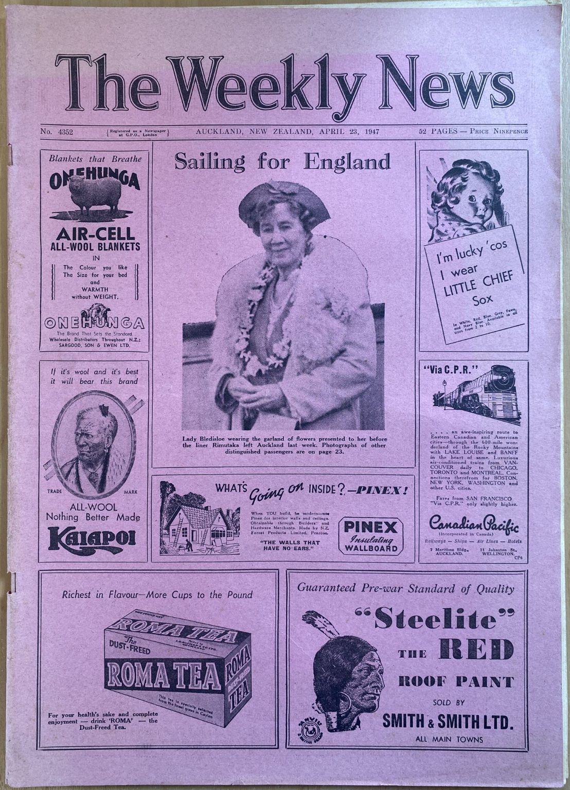 OLD NEWSPAPER: The Weekly News, No. 4352, 23 April 1947