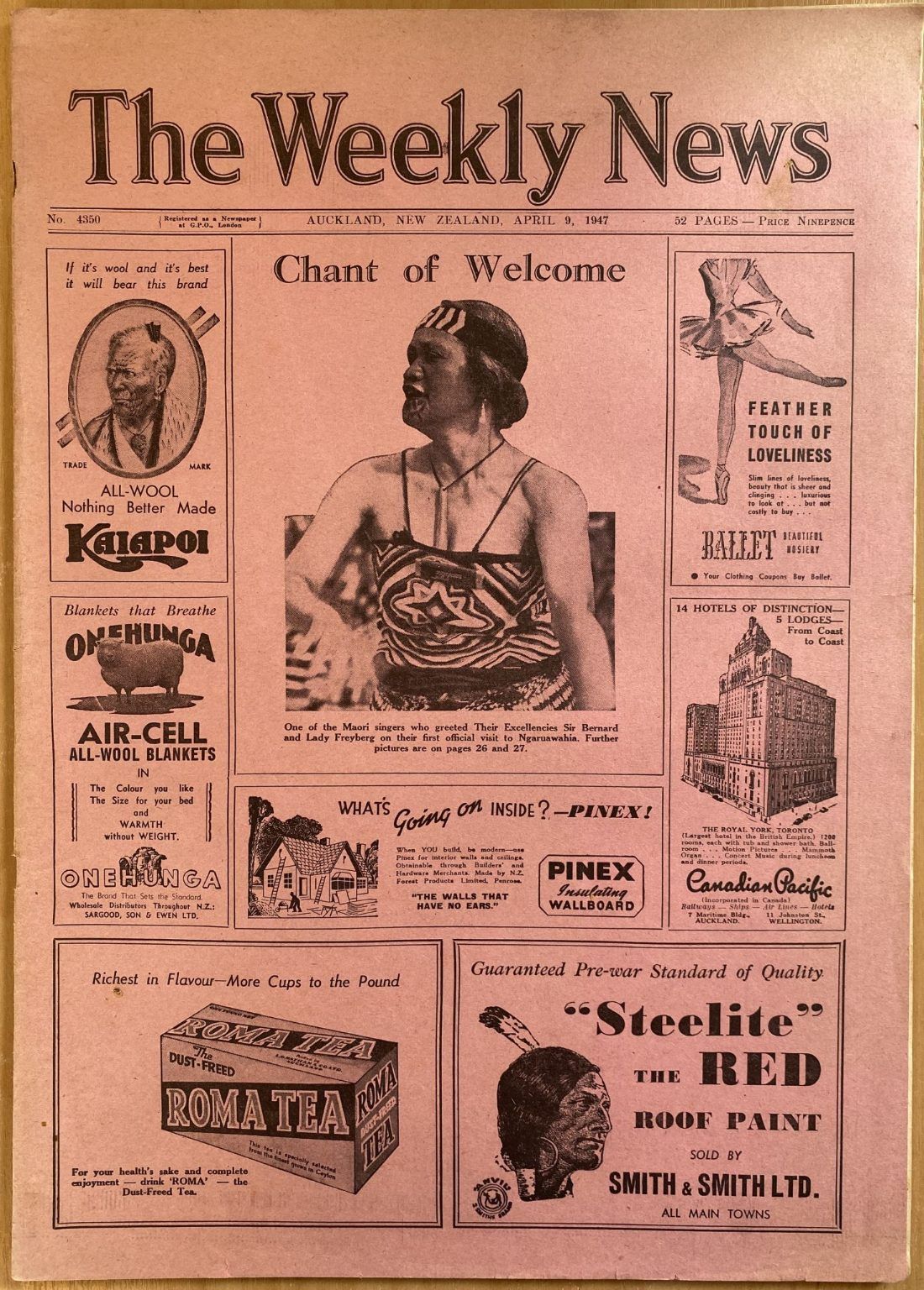 OLD NEWSPAPER: The Weekly News, No. 4350, 9 April 1947