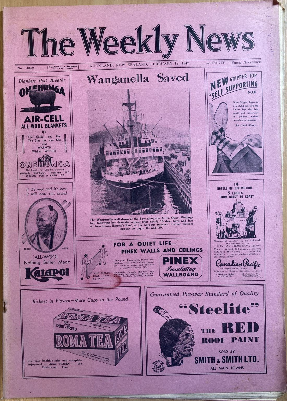 OLD NEWSPAPER: The Weekly News, No. 4342, 12 February 1947