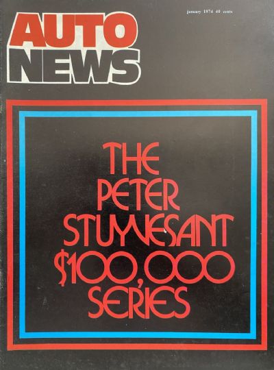 OLD MAGAZINE: Auto News - January 1974 