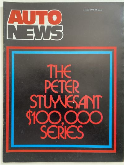OLD MAGAZINE: Auto News - January 1974