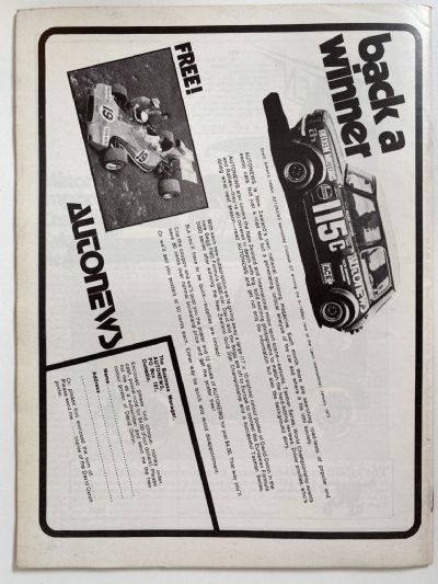 OLD MAGAZINE: Auto News - April / May 1974