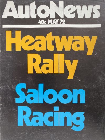 OLD MAGAZINE: Auto News - May 1972 