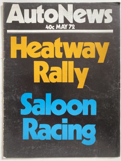 OLD MAGAZINE: Auto News - May 1972