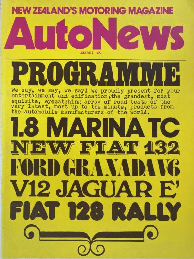 OLD MAGAZINE: Auto News - July 1972 