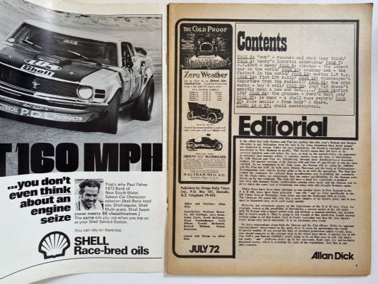 OLD MAGAZINE: Auto News - July 1972