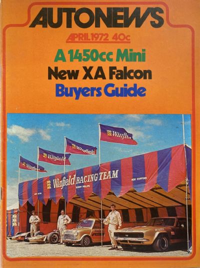 OLD MAGAZINE: Auto News - April 1972 