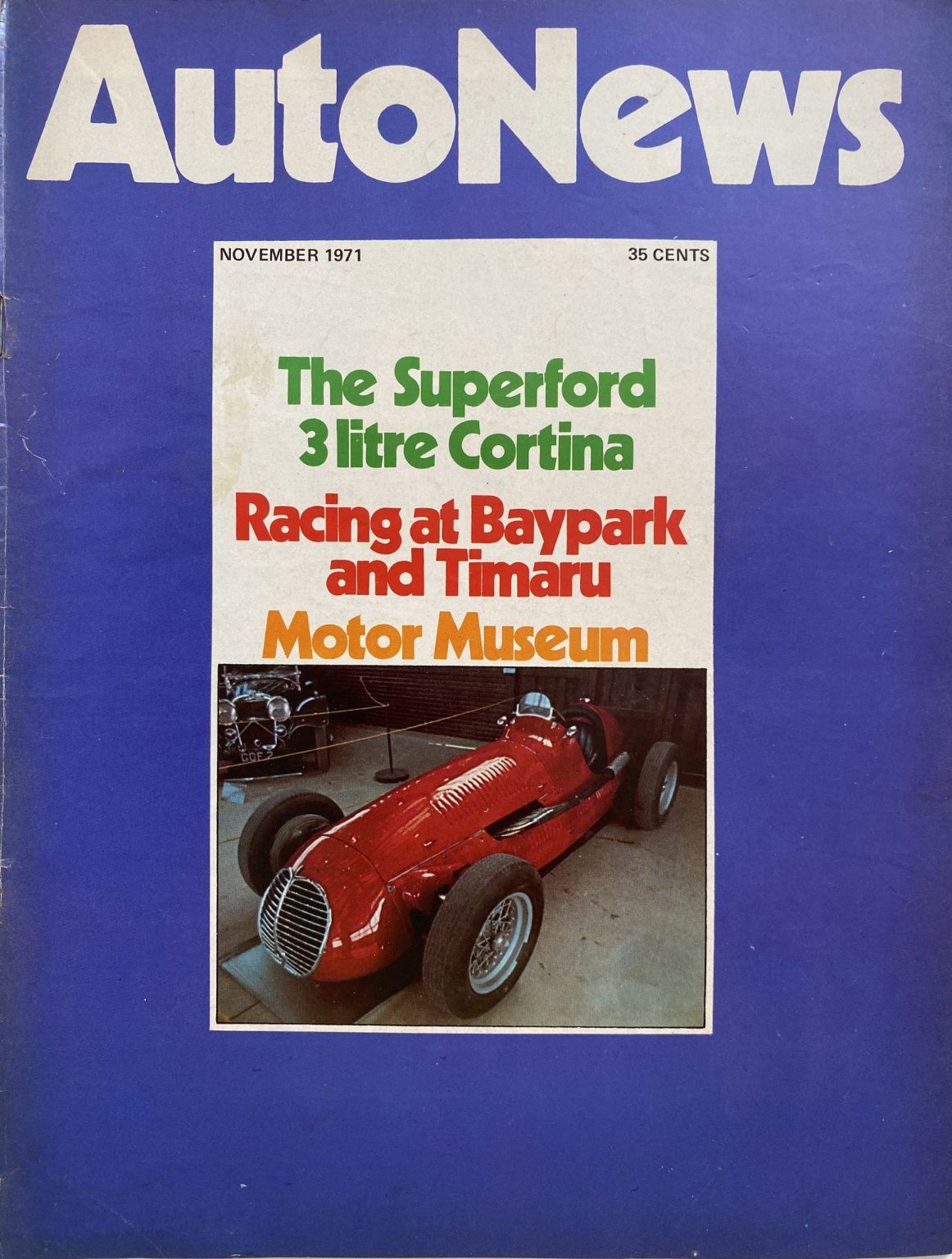 OLD MAGAZINE: Auto News - November 1971