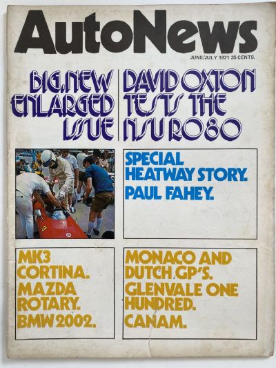 OLD MAGAZINE: Auto News - June / July 1971