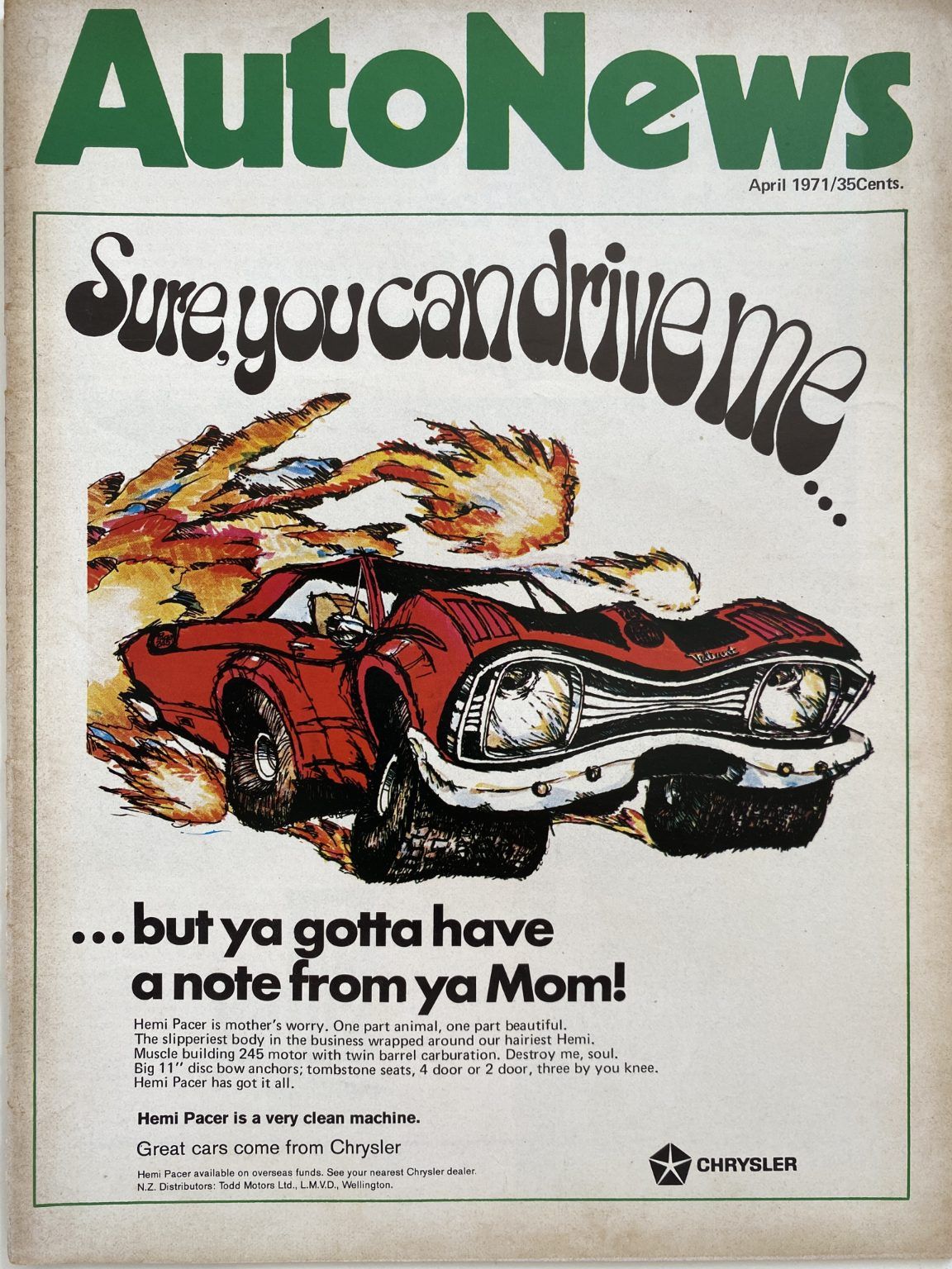 OLD MAGAZINE: Auto News - April 1971