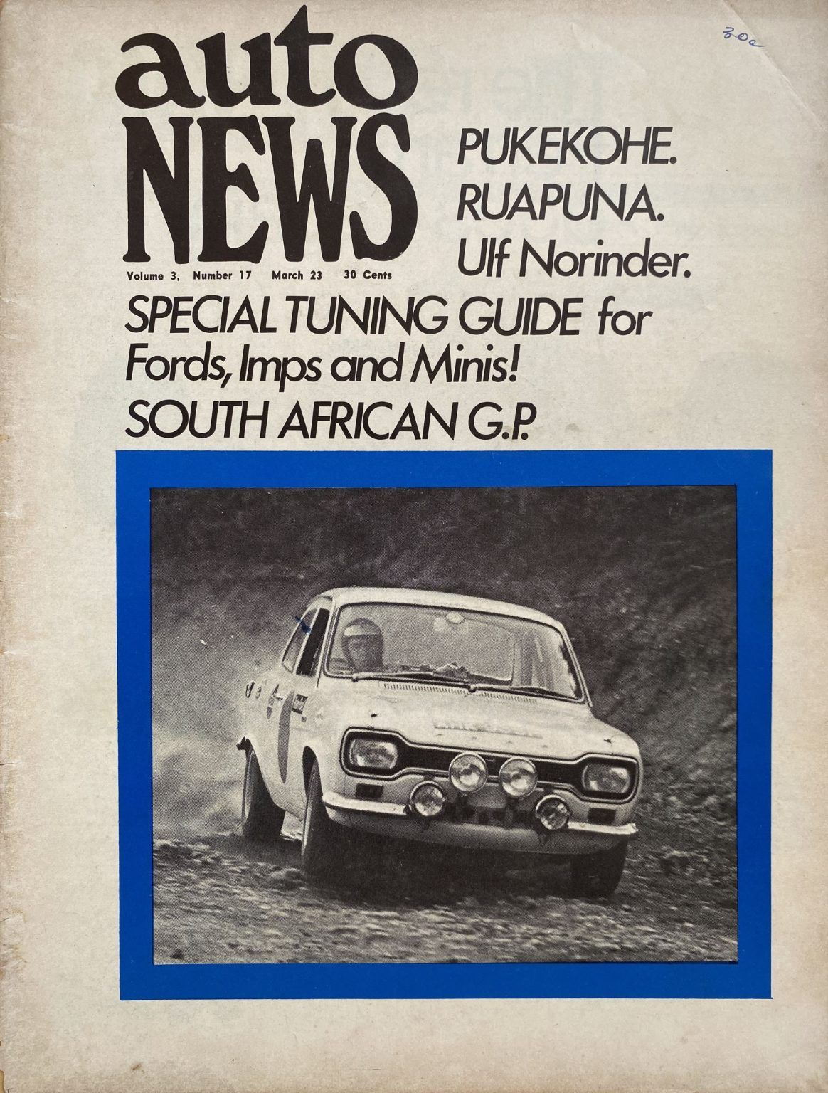 OLD MAGAZINE: Auto News - Vol. 3, Number 17, 23rd March 1970