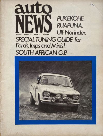 OLD MAGAZINE: Auto News - Vol. 3, Number 17, 23rd March 1970 