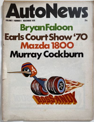 OLD MAGAZINE: Auto News - Vol. 5, Number 1, November 1970