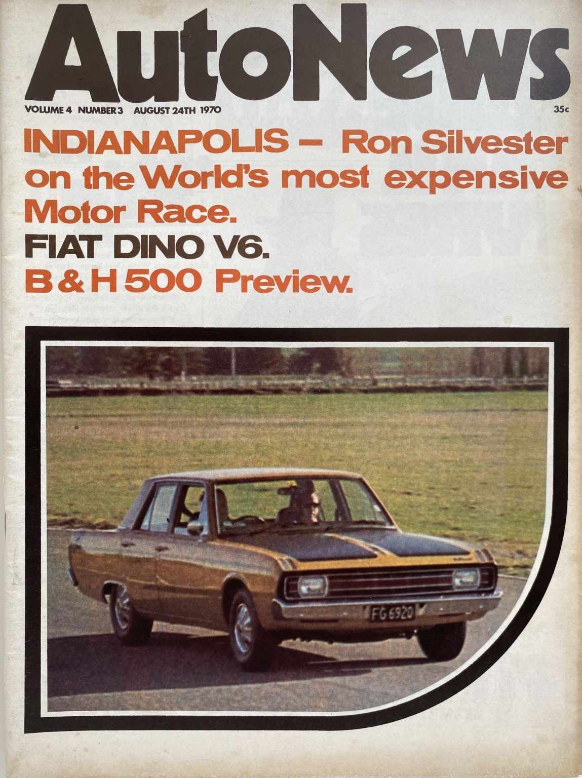 OLD MAGAZINE: Auto News - Vol. 4, Number 3, 24th August 1970