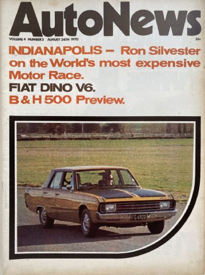 OLD MAGAZINE: Auto News - Vol. 4, Number 3, 24th August 1970 