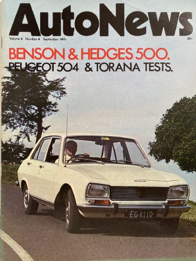 OLD MAGAZINE: Auto News - Vol. 4, Number 4, 14th September 1970 