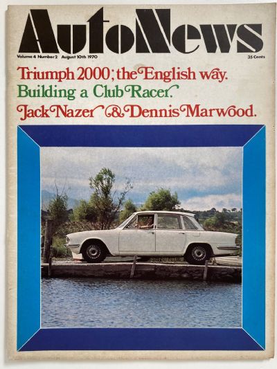 OLD MAGAZINE: Auto News - Vol. 4, Number 2, 10th August 1970