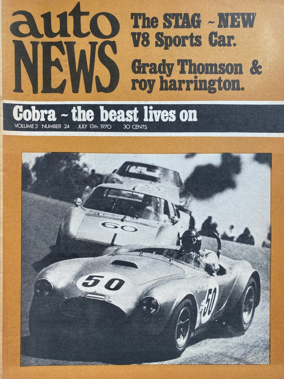 OLD MAGAZINE: Auto News - Vol. 3, Number 24, 13th July 1970