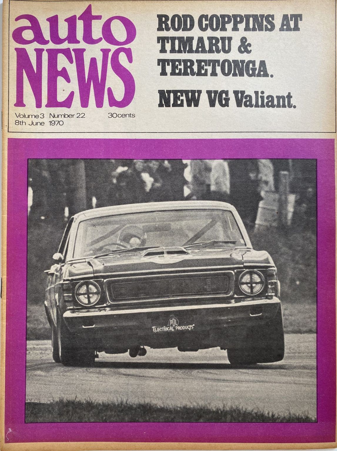 OLD MAGAZINE: Auto News - Vol. 3, Number 22, 8th June 1970