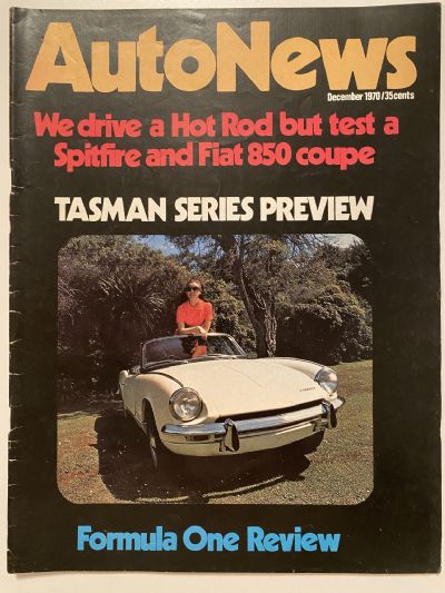 OLD MAGAZINE: Auto News - December 1970