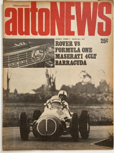 OLD MAGAZINE: International Auto News - Vol. 3, Number 3, 18th August 1969