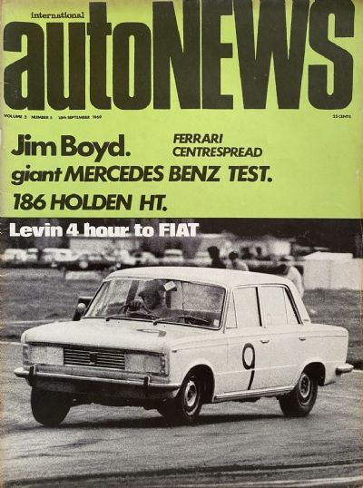 OLD MAGAZINE: International Auto News - Vol. 3, Number 5, 18th September 1969 