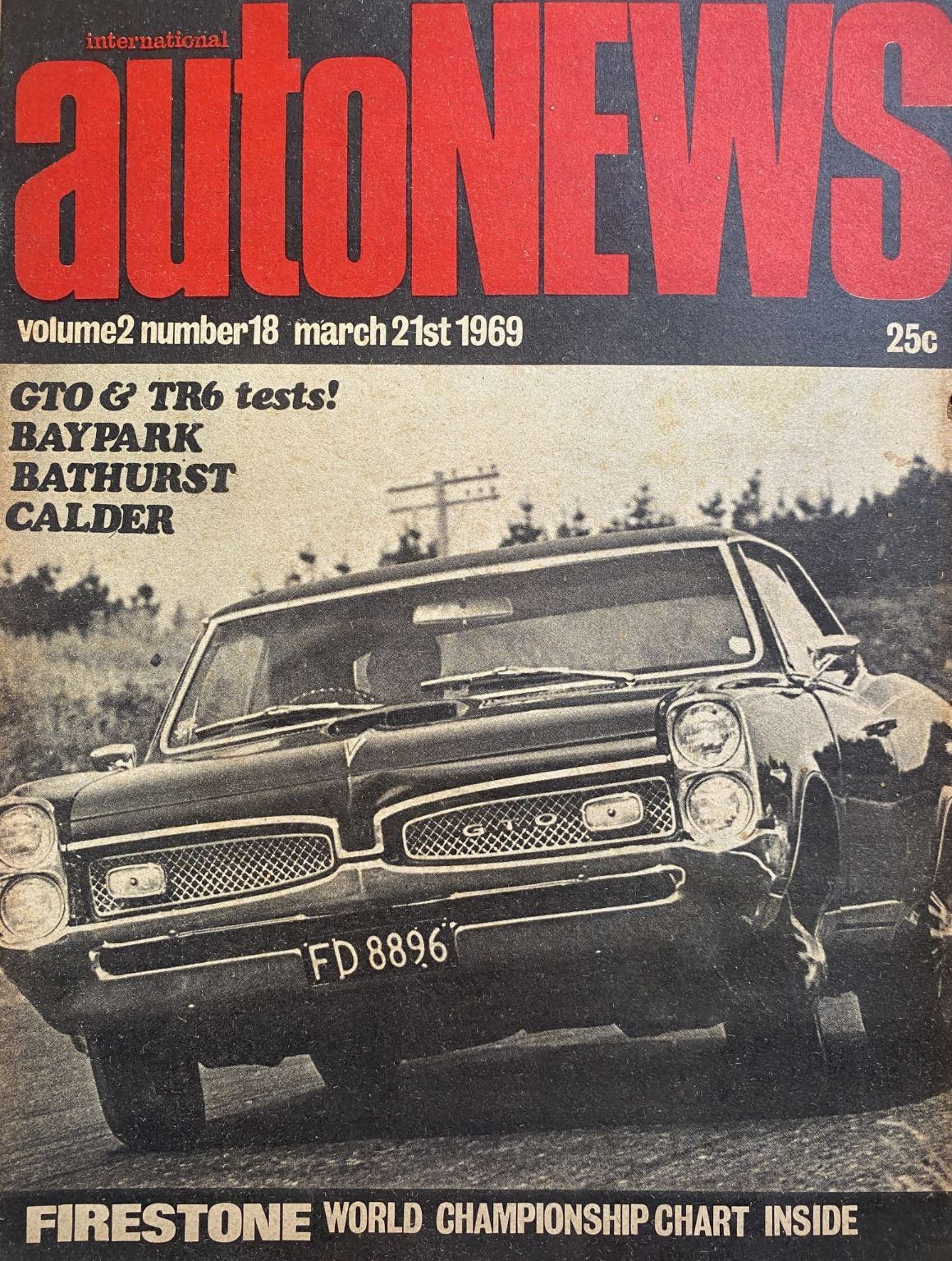 OLD MAGAZINE: International Auto News - Vol. 2, Number 18, 21st March 1969