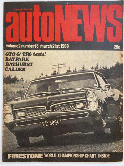 OLD MAGAZINE: International Auto News - Vol. 2, Number 18, 21st March 1969