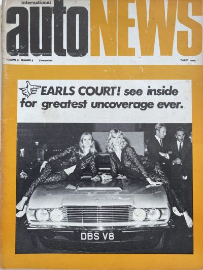OLD MAGAZINE: International Auto News - Vol. 3, Number 8, 3rd November 1969 