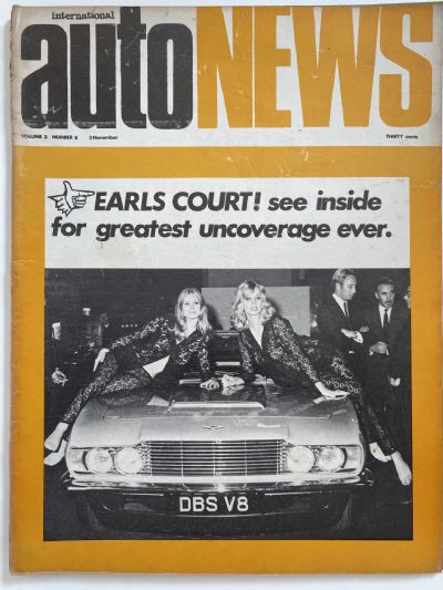 OLD MAGAZINE: International Auto News - Vol. 3, Number 8, 3rd November 1969