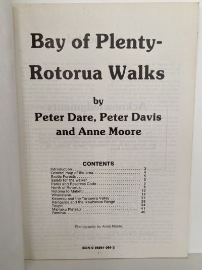 BAY OF PLENTY ROTORUA WALKS: Maps, Pictures, Descriptions, History
