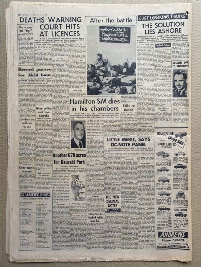 OLD NEWSPAPER: The Auckland Star, 8 June 1967 - Decimal currency changeover