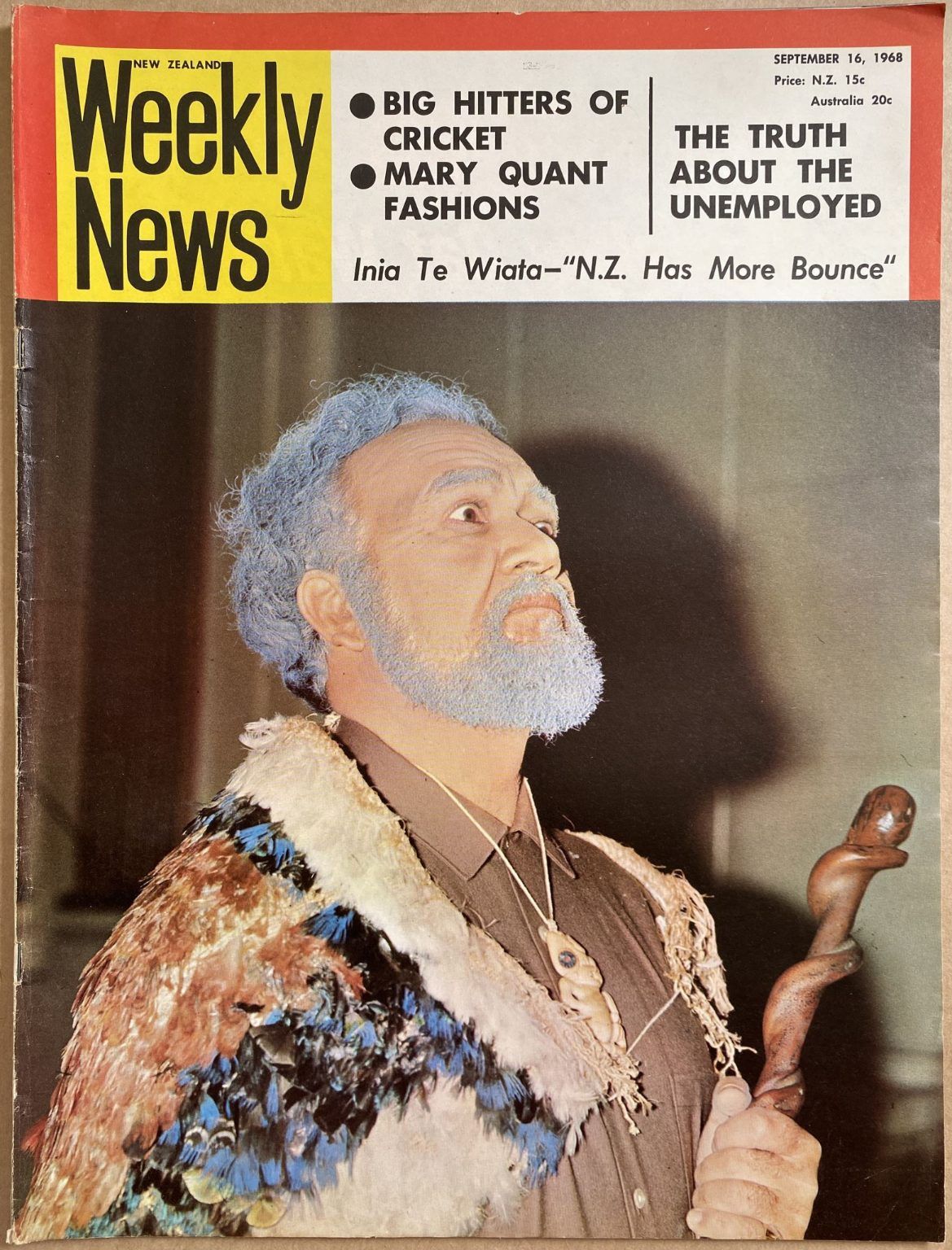 OLD NEWSPAPER: New Zealand Weekly News, 16 September 1968