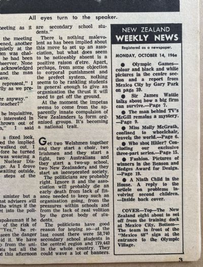 OLD NEWSPAPER: New Zealand Weekly News, 14 October 1968
