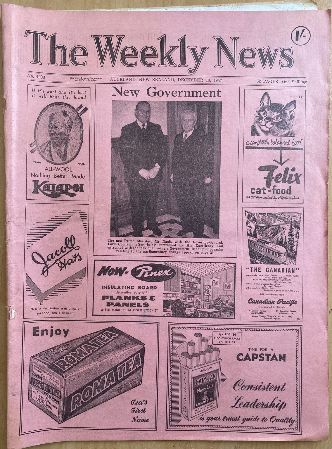 OLD NEWSPAPER: The Weekly News, No. 4908, 18 December 1957