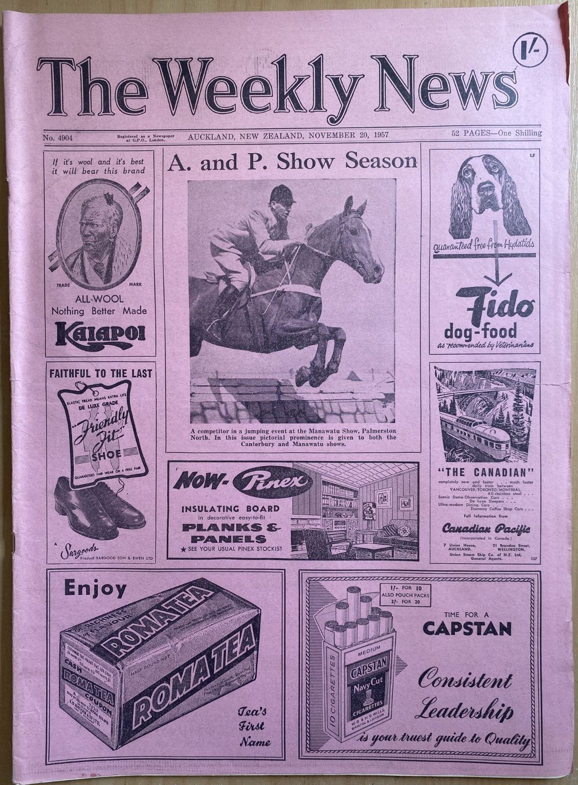 OLD NEWSPAPER: The Weekly News, No. 4904, 20 November 1957