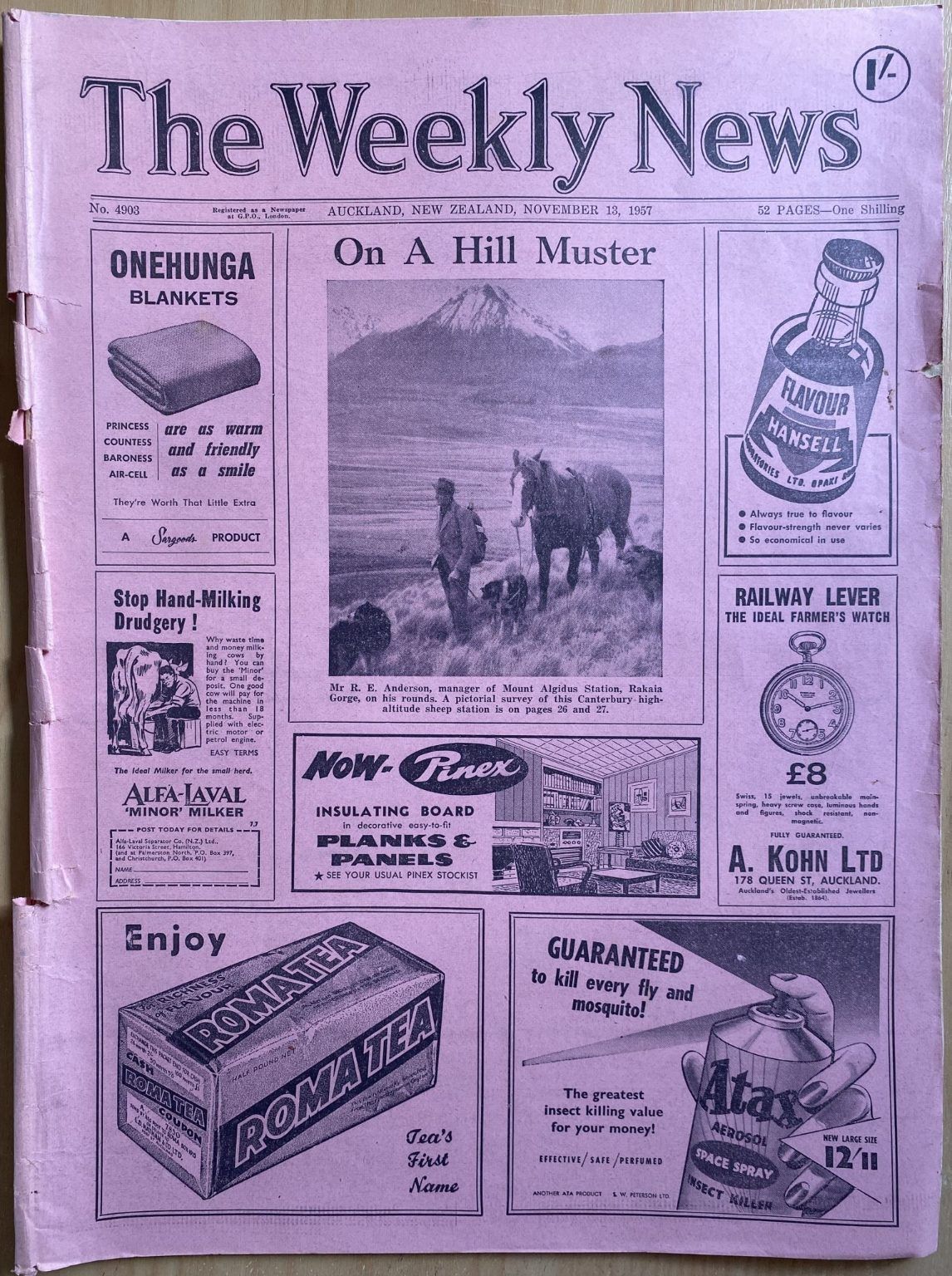 OLD NEWSPAPER: The Weekly News, No. 4903, 13 November 1957