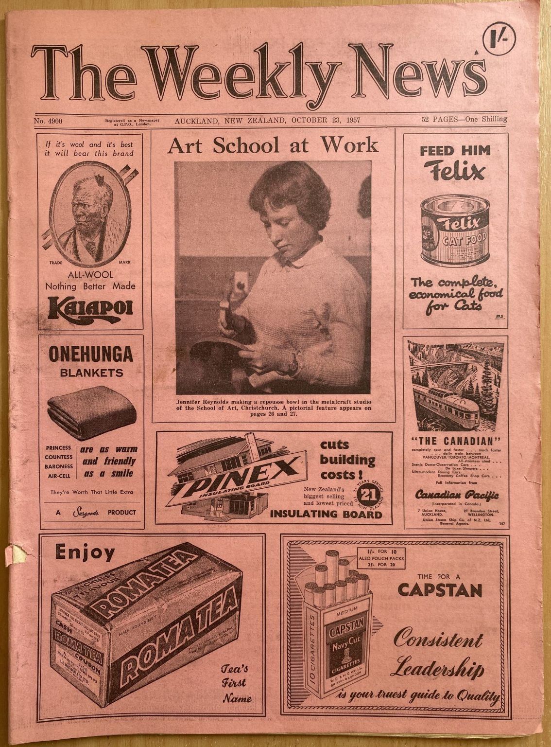 OLD NEWSPAPER: The Weekly News, No. 4900, 23 October 1957