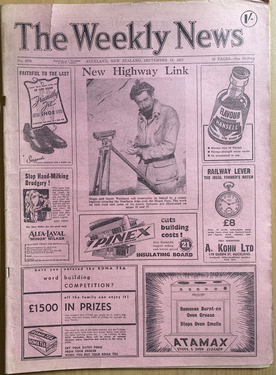 OLD NEWSPAPER: The Weekly News, No. 4895, 18 September 1957