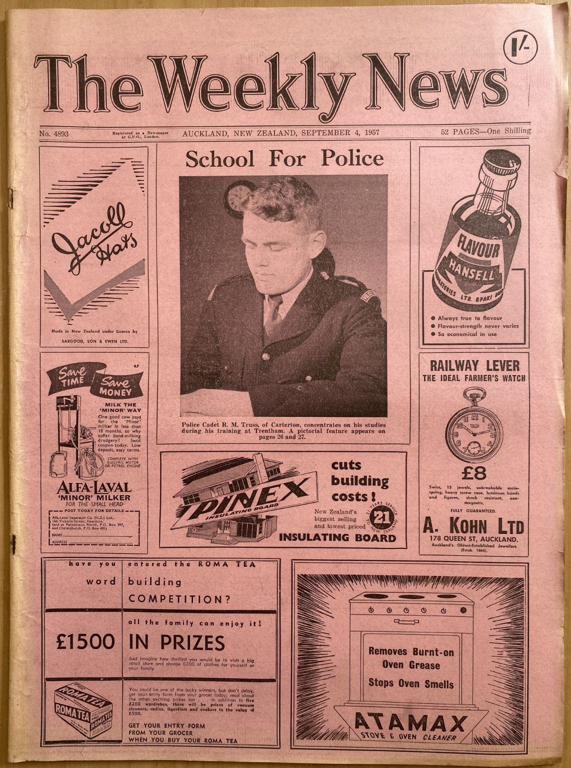 OLD NEWSPAPER: The Weekly News, No. 4893, 4 September 1957