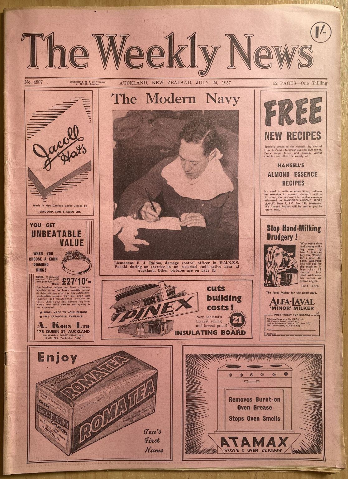 OLD NEWSPAPER: The Weekly News, No. 4887, 24 July 1957