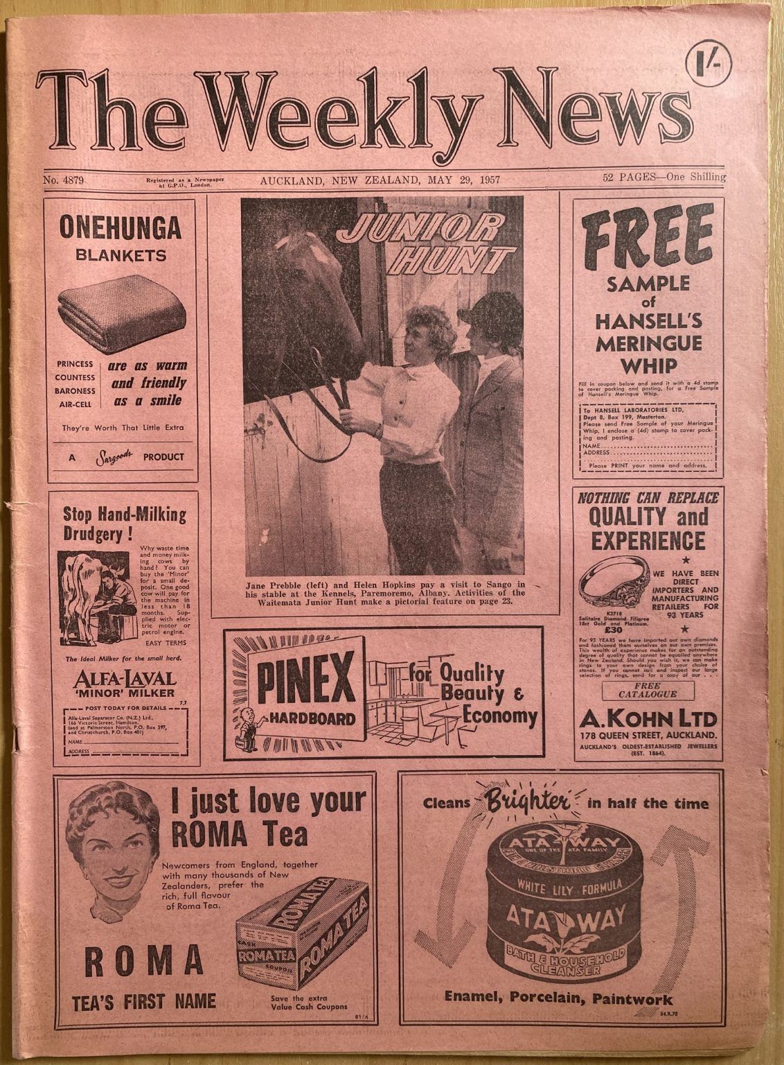 OLD NEWSPAPER: The Weekly News, No. 4879, 29 May 1957