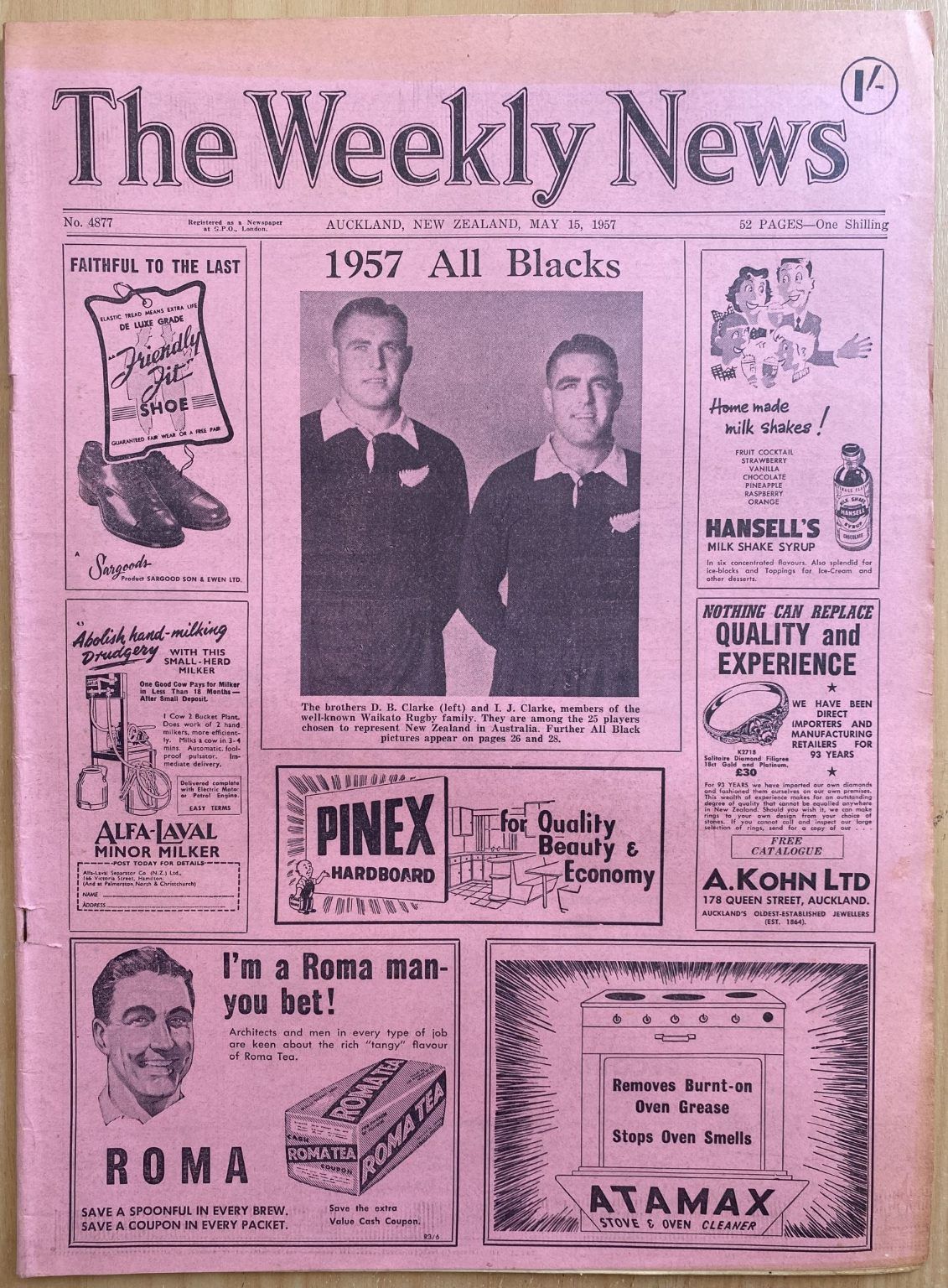 OLD NEWSPAPER: The Weekly News, No. 4877, 15 May 1957